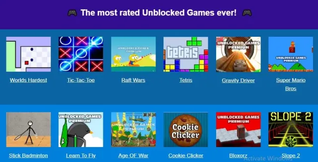 unblocked games premium