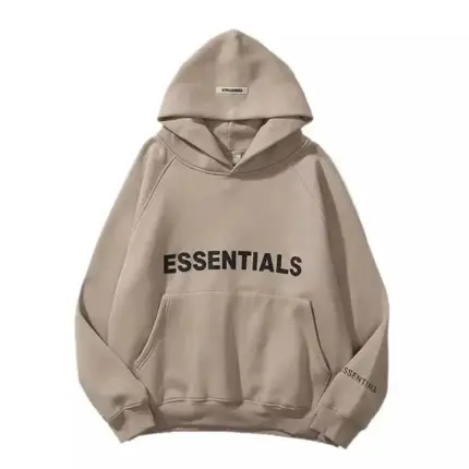 Features of the Essentials tracksuit and T-shirt